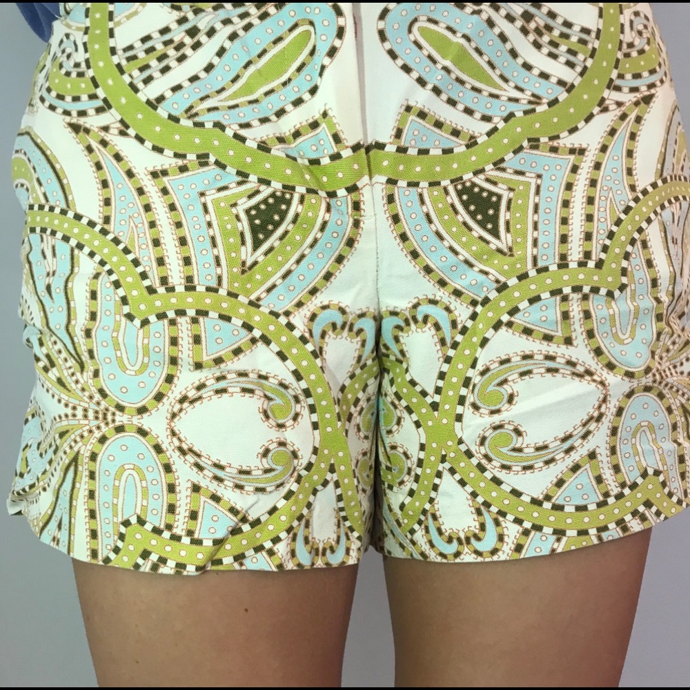 J CREW PAISLEY SHORTS
